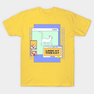 Look at this cat! Y2K aesthetic T-Shirt